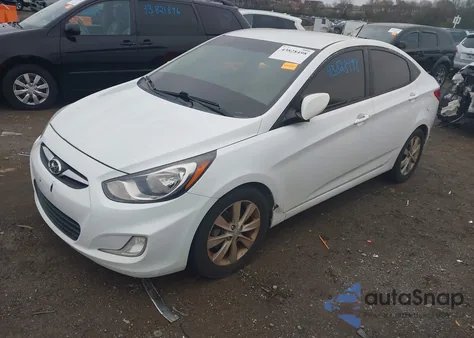 2013 Hyundai Accent Gls z USA, uszkodzony, nr VIN KMHCU4AEXDU462840